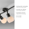 12152-18 LOKI LAMPA SUFITOWA CZARNY