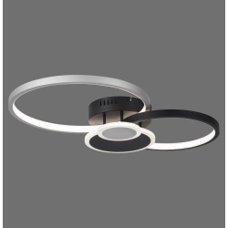 14548-18 PAPILON LAMPA SUFITOWA CZARNY/ALUMINIUM
