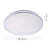 14844-17 ISABELL LAMPA SUFITOWA CHROM