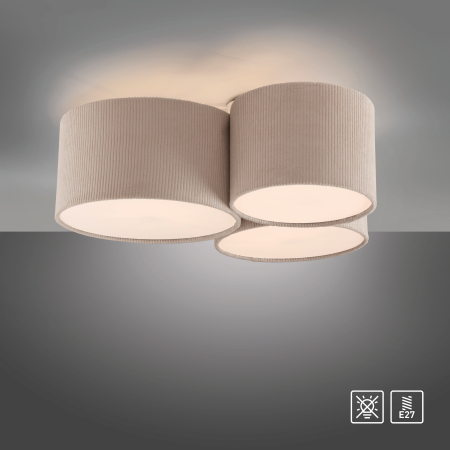 14890-39 DURO LAMPA SUFITOWA BEŻOWY