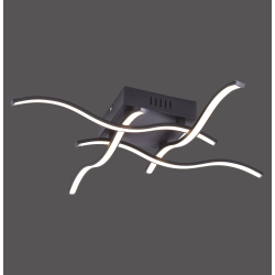 15131-18 WAVE LAMPA SUFITOWA CZARNY