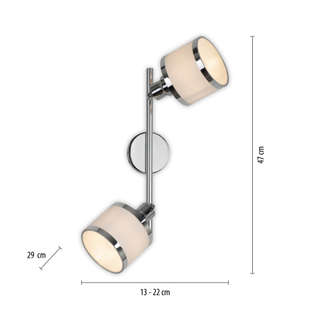 15372-17 ACCOR LAMPA SUFITOWA CHROM