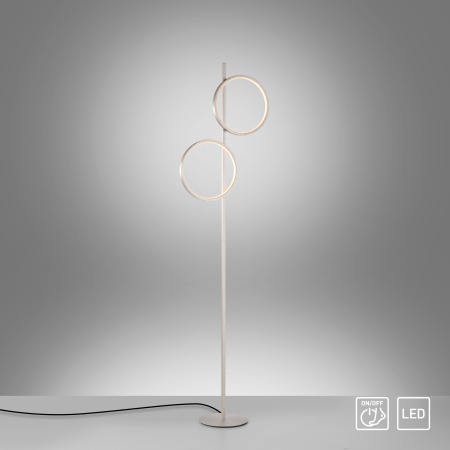 15396-21 MINI RITUS LAMPA PODŁOGOWA SREBRNY