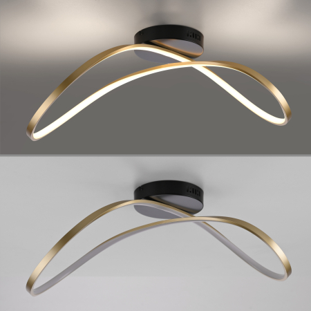 15405-68 OKTA LAMPA SUFITOWA MATOWY MOSIĄDZ