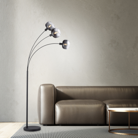 15422-18 ZEA LAMPA PODŁOGOWA CZARNY