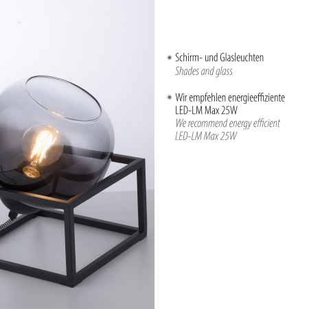 15423-18 ZEA LAMPA STOŁOWA CZARNY
