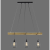 15526-79 SPRING LAMPA WISZĄCA DREWNO/CZARNY