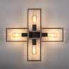 15656-18 FRANKY LAMPA SUFITOWA CZARNY/DREWNO
