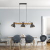 15743-18 CUP 2.0 LAMPA WISZĄCA CZARNY/DREWNO