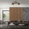 15744-18 CUP 2.0 LAMPA SUFITOWA CZARNY/DREWNO