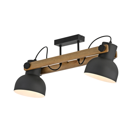 15744-18 CUP 2.0 LAMPA SUFITOWA CZARNY/DREWNO