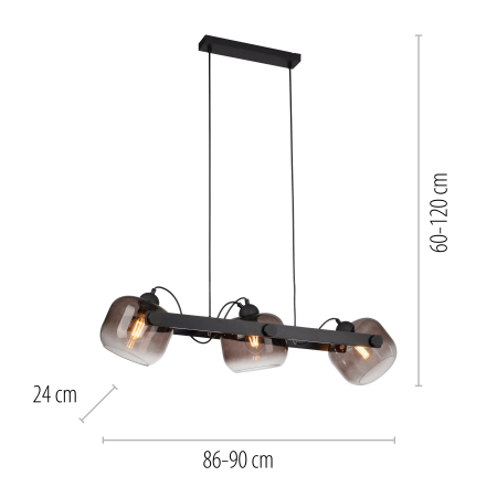 15753-18 CUP 2.0 LAMPA WISZĄCA CZARNY