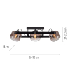 15755-18 CUP 2.0 LAMPA SUFITOWA CZARNY