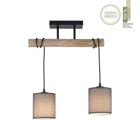 15782-29 GREEN TRIBU LAMPA SUFITOWA DREWNO/BEŻOWY