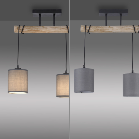 15782-29 GREEN TRIBU LAMPA SUFITOWA DREWNO/BEŻOWY