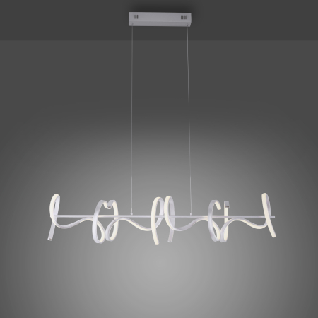 19033-21 CURLS LAMPA WISZĄCA SREBRNY