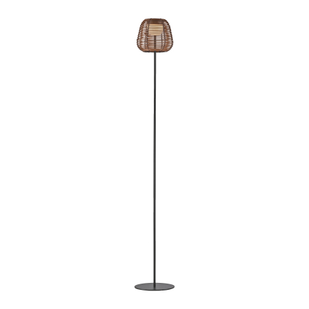 19265-18 ASKIA LAMPA PODŁOGOWA CZARNY/DREWNO