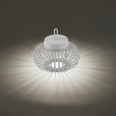 19303-16 AKUBA LAMPA STOŁOWA/ZEWNĘTRZNA BEZPRZEWODOWA BIAŁY