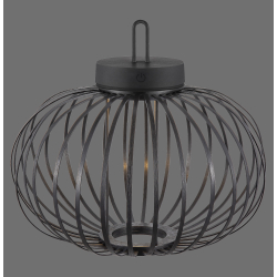 19304-18 AKUBA LAMPA STOŁOWA/ZEWNĘTRZNA BEZPRZEWODOWA CZARNY