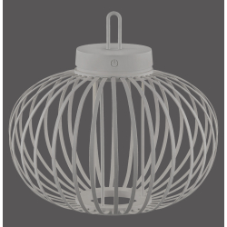 19304-40 AKUBA LAMPA STOŁOWA/ZEWNĘTRZNA BEZPRZEWODOWA SZARY