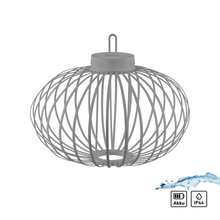 19305-40 AKUBA LAMPA STOŁOWA/ZEWNĘTRZNA BEZPRZEWODOWA SZARY