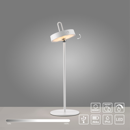 19310-16 AMAG LAMPA STOŁOWA/ZEWNĘTRZNA BEZPRZEWODOWA BIAŁY