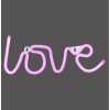 85021-87 NEON-LOVE KINKIET RÓŻOWY