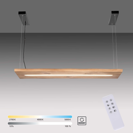 2625-79 PALMA LAMPA WISZĄCA DREWNO/CZARNY