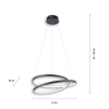 2472-18 ROMAN LAMPA WISZĄCA CZARNY