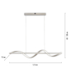 2385-55 Q-SWING LAMPA WISZĄCA SREBRNY