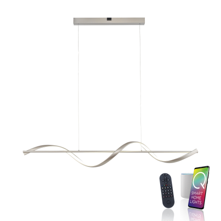 2385-55 Q-SWING LAMPA WISZĄCA SREBRNY