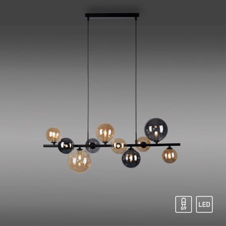 2583-18 POPSICLE LAMPA WISZĄCA SMOKY/BURSZTYN