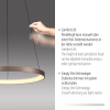 2851-36 HOOP LAMPA WISZĄCA KAWOWY