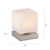 4036-55 DADOA LAMPA STOŁOWA SREBRNY