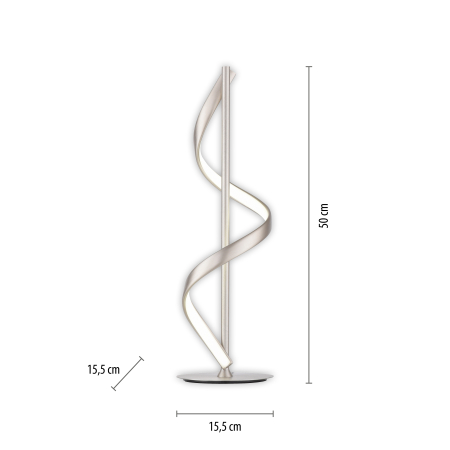 4385-55 Q-SWING LAMPA STOŁOWA SREBRNY