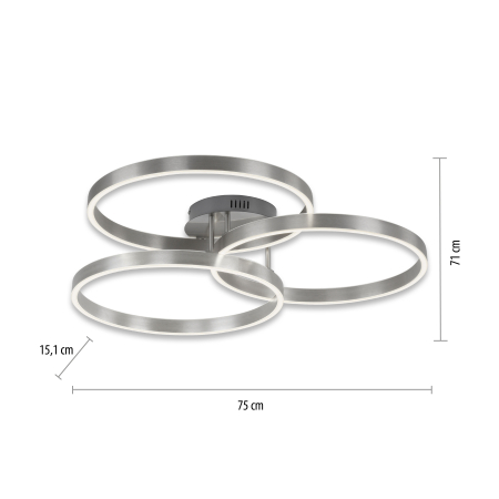 6233-55 PAAN LAMPA SUFITOWA SREBRNY