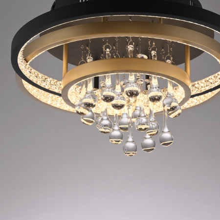 6267-68 ROTAZO LAMPA SUFITOWA CZARNY/MOSIĄDZ