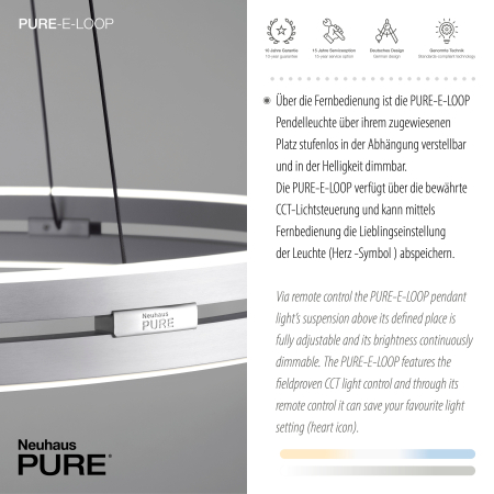 2551-95 PURE E-LOOP LAMPA WISZĄCA ALUMINIUM