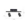6354-18 PURE MIRA LAMPA SUFITOWA CZARNY