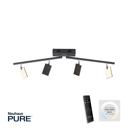 6356-18 PURE MIRA LAMPA SUFITOWA CZARNY