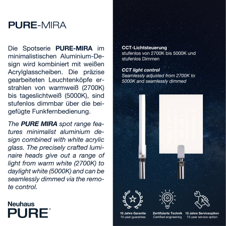 6356-95 PURE MIRA LAMPA SUFITOWA ALUMINIUM