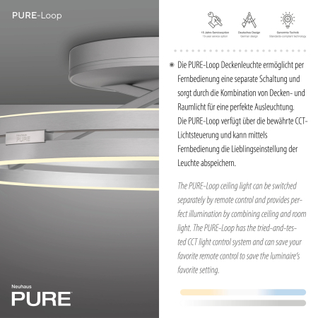 6552-95 PURE LOOP LAMPA SUFITOWA ALUMINIUM