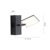 9353-18 PURE MIRA KINKIET ANTRACYT