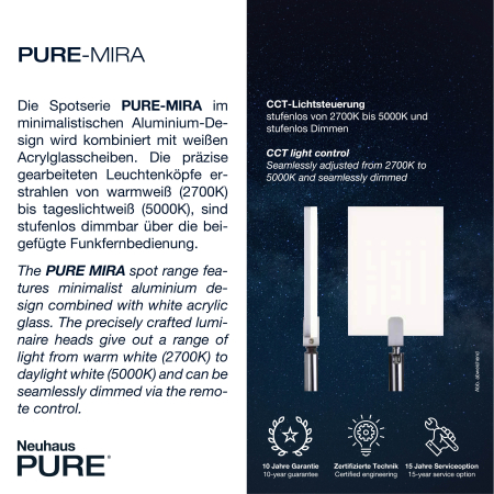 9353-18 PURE MIRA KINKIET ANTRACYT