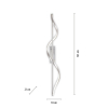 6385-55 Q-SWING LAMPA SUFITOWA SREBRNY