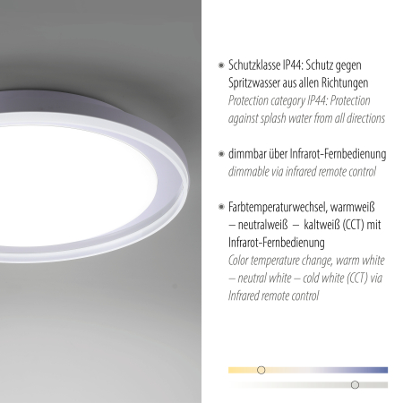 6480-17 LARS LAMPA SUFITOWA CHROM