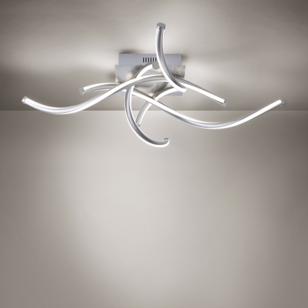 6539-55 Q-MALINA LAMPA SUFITOWA STALOWY