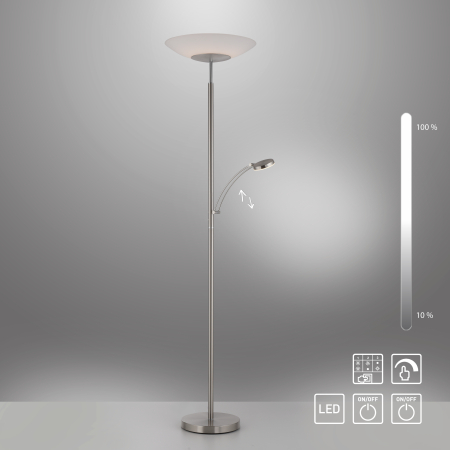 655-55 ALFRED LAMPA PODŁOGOWA STALOWY