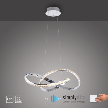8221-17 TANJA LAMPA WISZĄCA CHROM