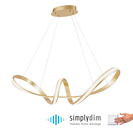 8292-12 MELINDA LAMPA WISZĄCA ZŁOTY